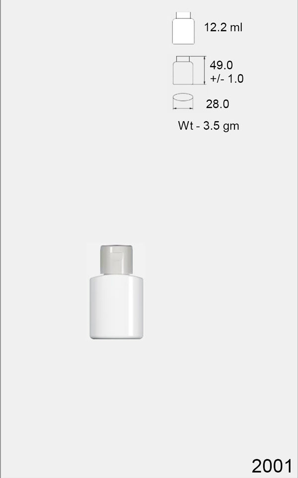 Mahika Packaing 10 ml Flat Oval Bottle